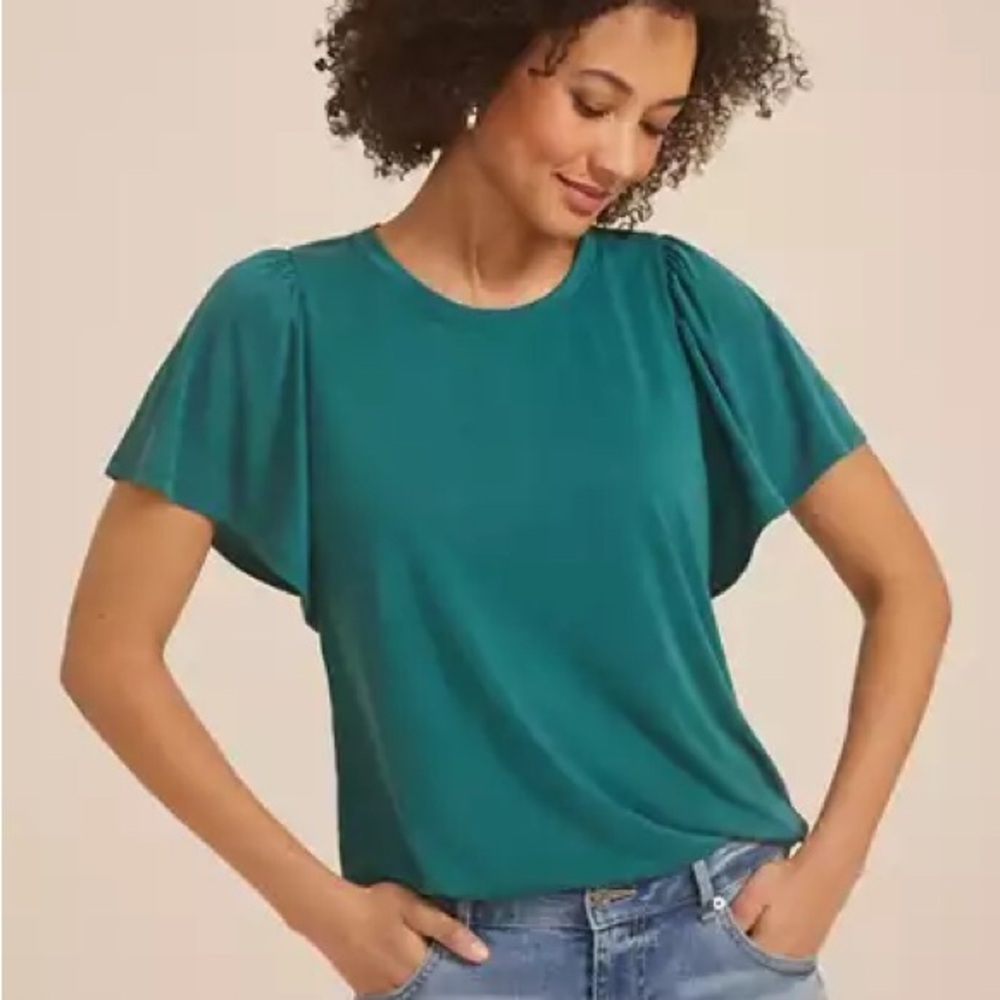 Maurices Teal Green Light Weight Modal Tee Size XXL